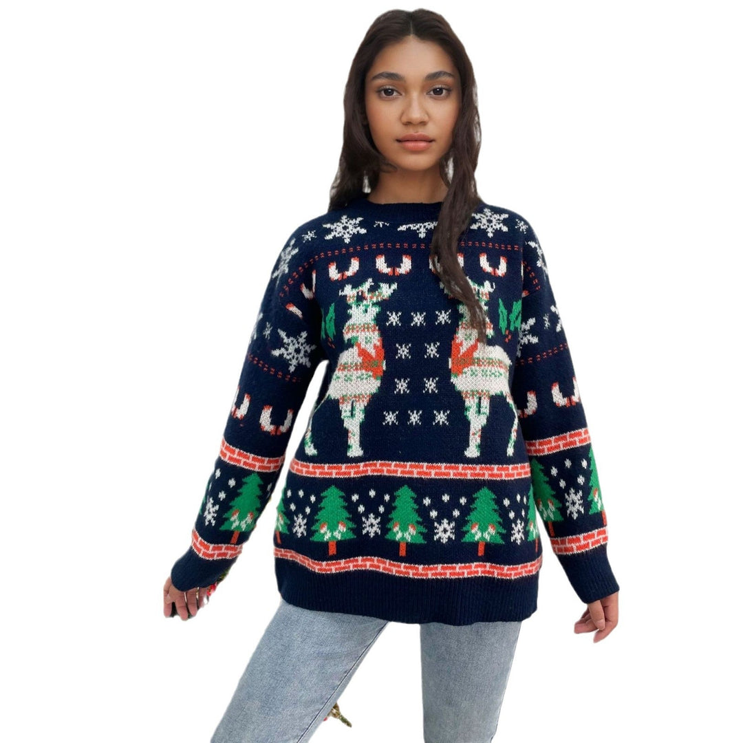 Festlich Weihnachtpullover Damen | Gestrickt