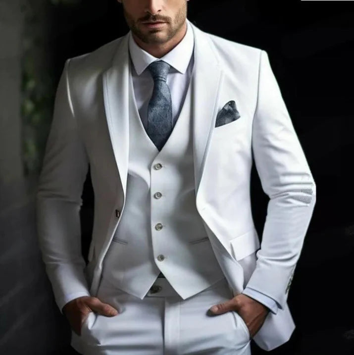 Dreiteiliger Hochzeitsgast Anzug für Herren | Elegante