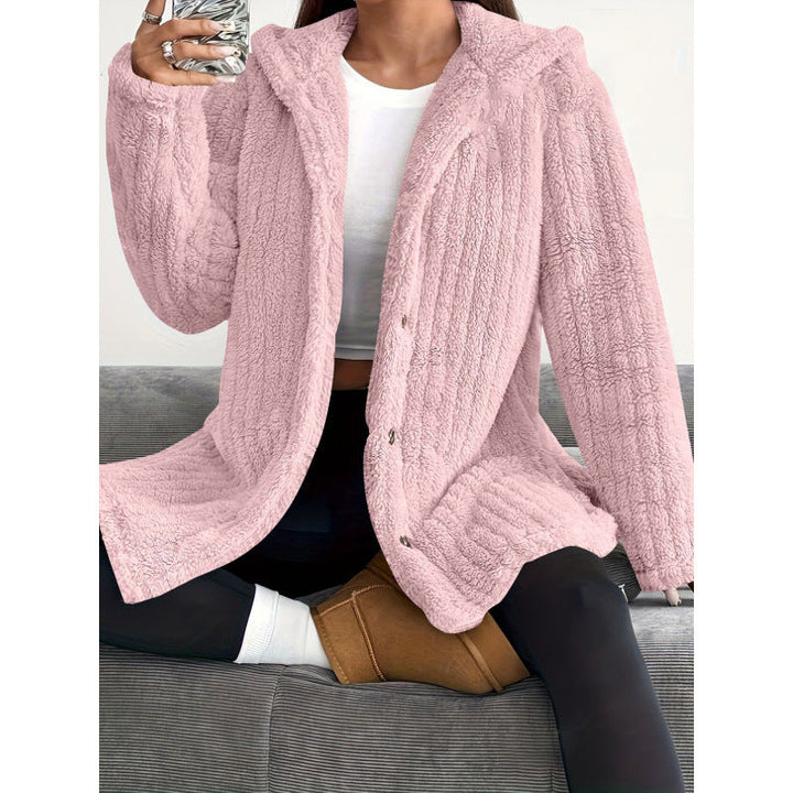 Winter Fleecejacke Damen | Knopfleiste