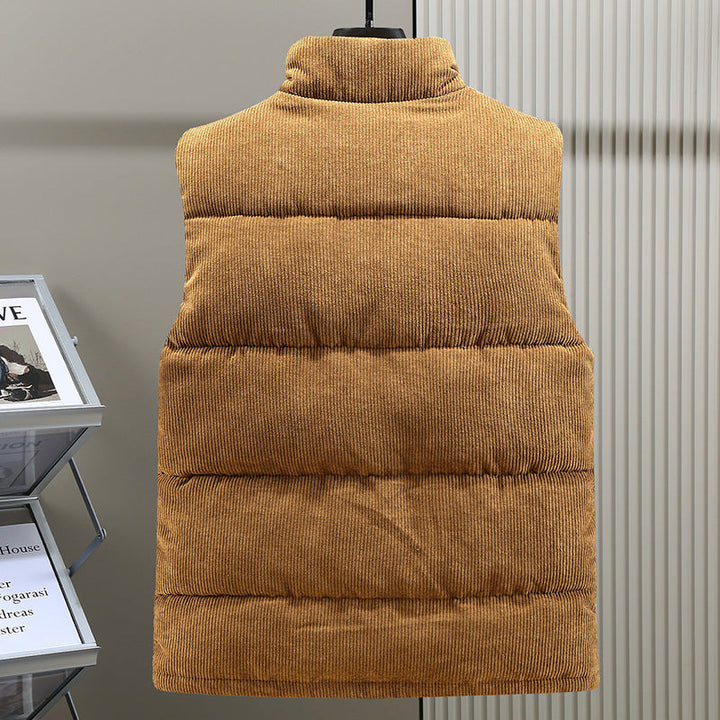 Herren Warme Winter Weste | Knopf Daunen