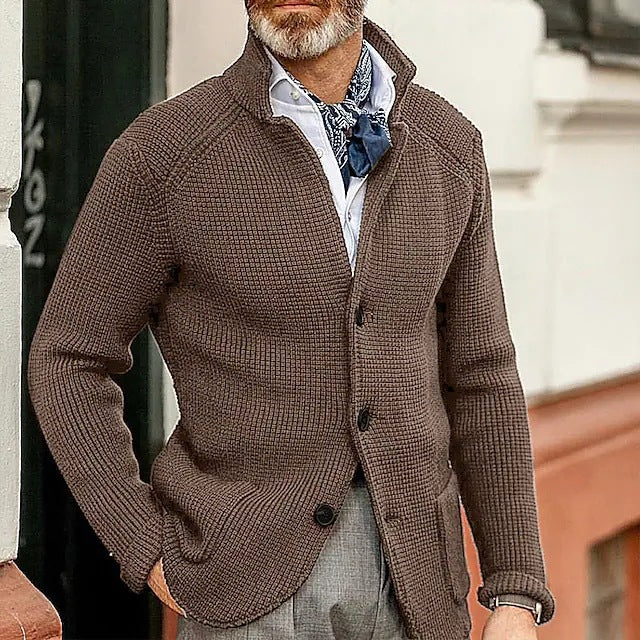 Herren Warme Strickjacke | Strick