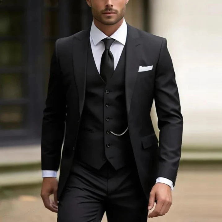Dreiteiliger Hochzeitsgast Anzug für Herren | Elegante