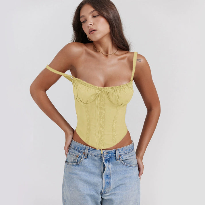 Damen Elegantes Spitzen-Korsett