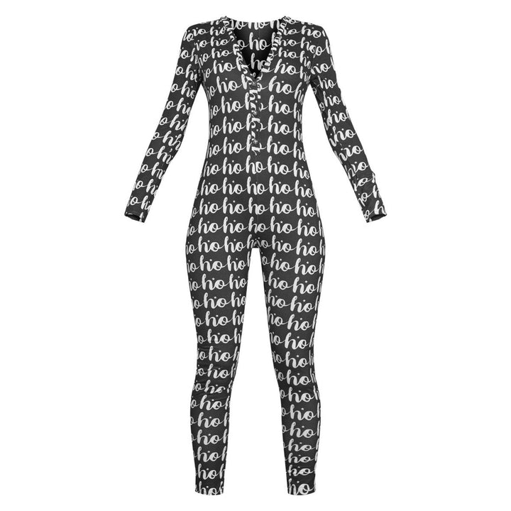 Weihnachtjumpsuit Damen | Lange Ärmel