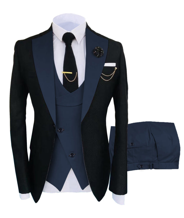 Herren 3-Piece Schlanke Passform Formelle Hochzeit Gast Anzug Set | Moderne