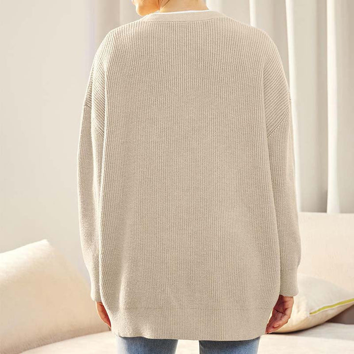 Damen Einfach Strickjacke | Warme