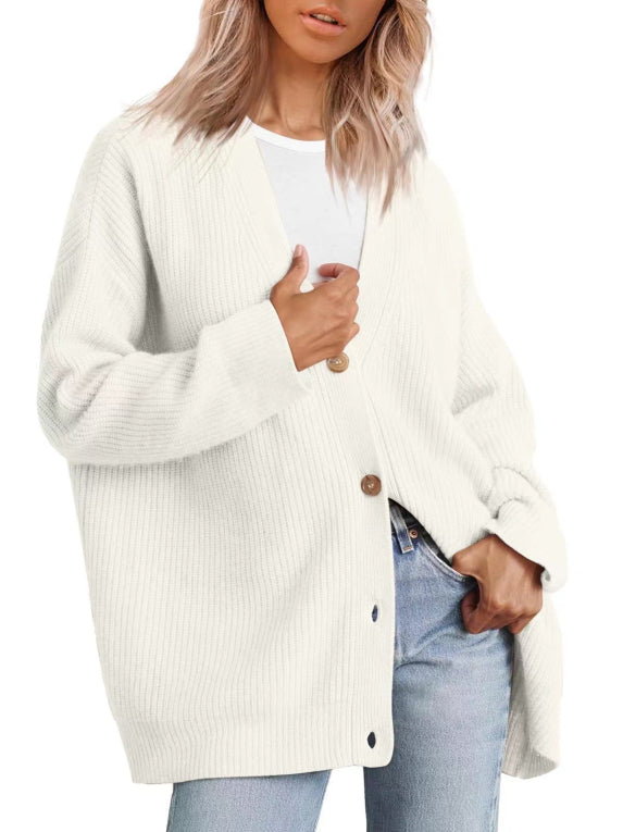 Damen Einfach Strickjacke | Warme