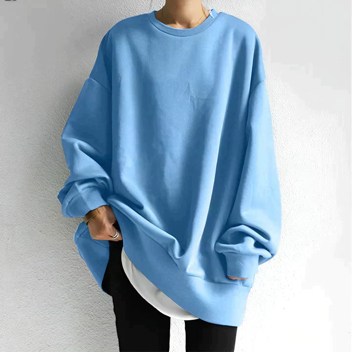 Damen Rundhalsausschnitt Sweatshirts | Übergröße