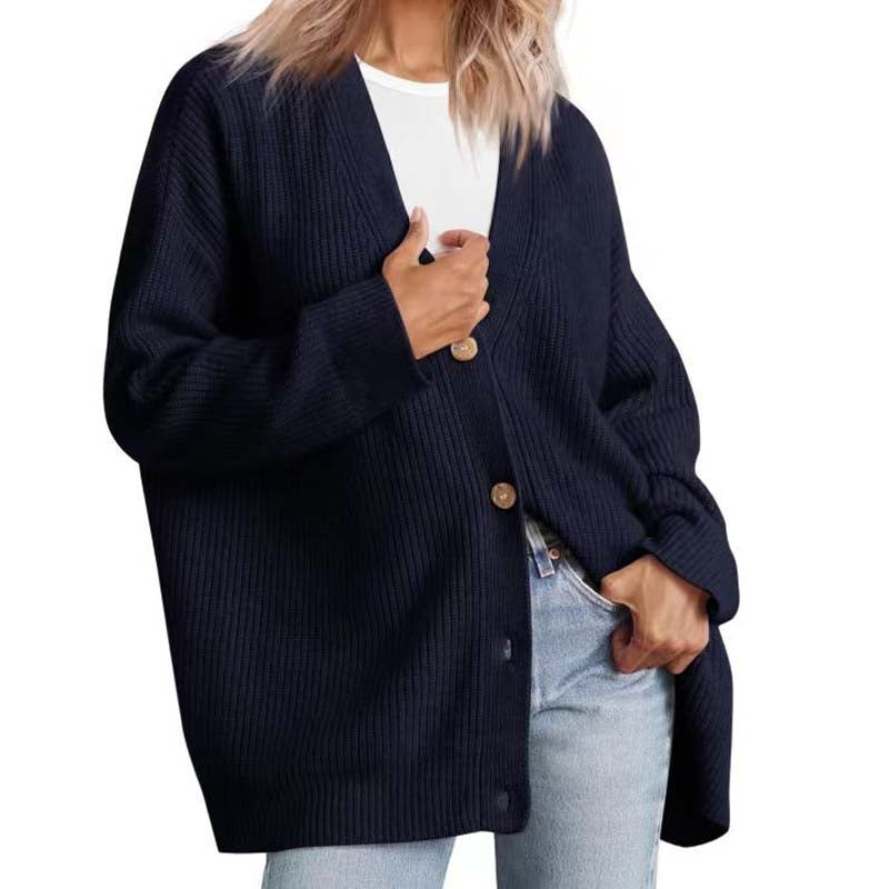 Damen Einfach Strickjacke | Warme