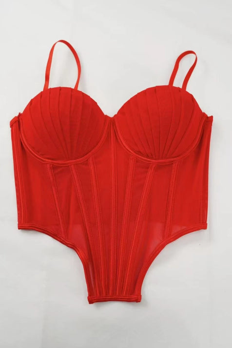 Damen Sommer Korsett Oberteil