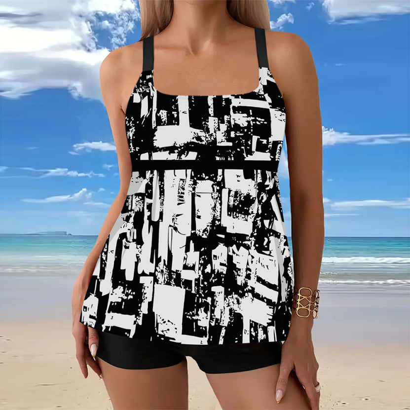 Damen Sommer-Tankini-Set | Top und Kurze Hose