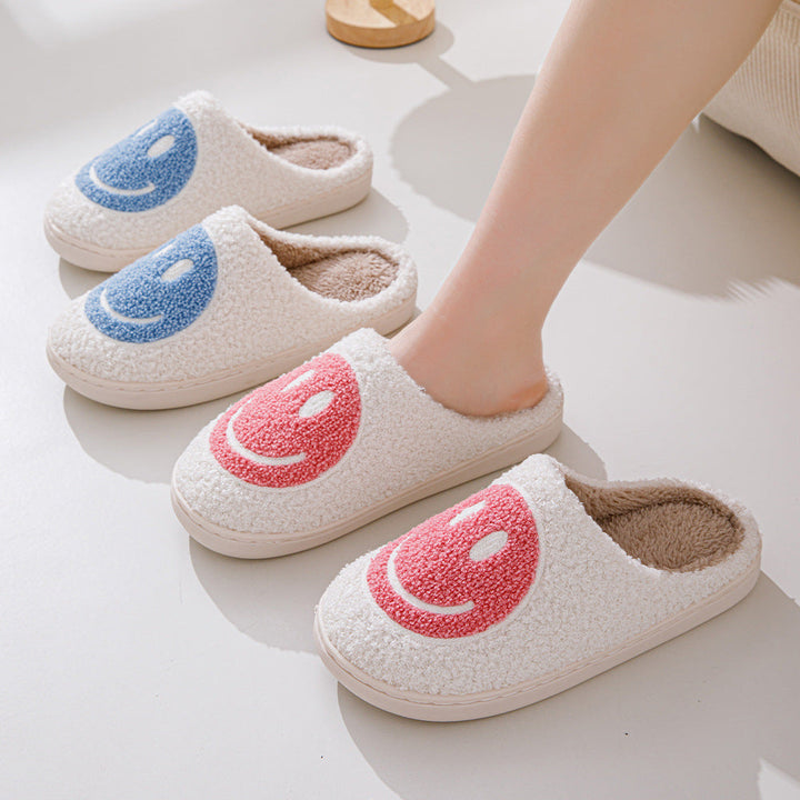 Unisex Smiley Gesicht weiche Hausschuhe | Innen