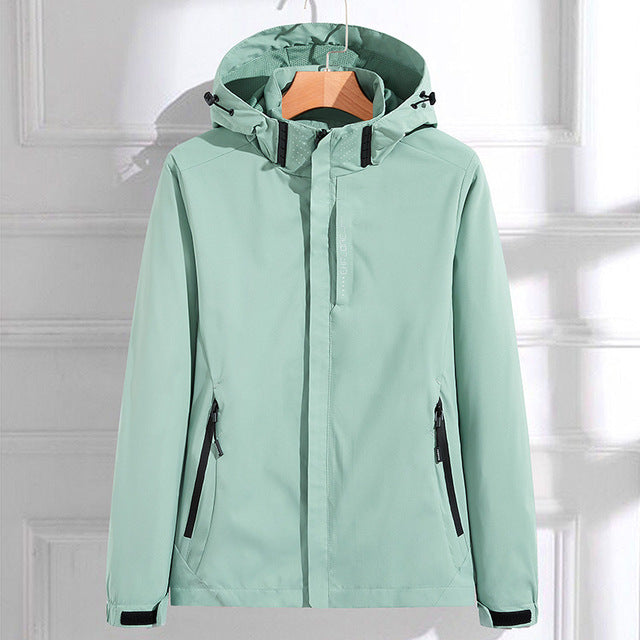 Damen Regen Jacke | Mit Kapuze