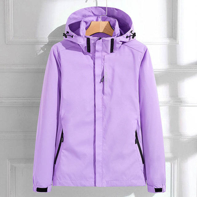 Damen Regen Jacke | Mit Kapuze