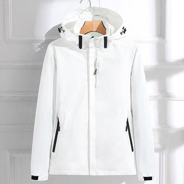 Damen Regen Jacke | Mit Kapuze