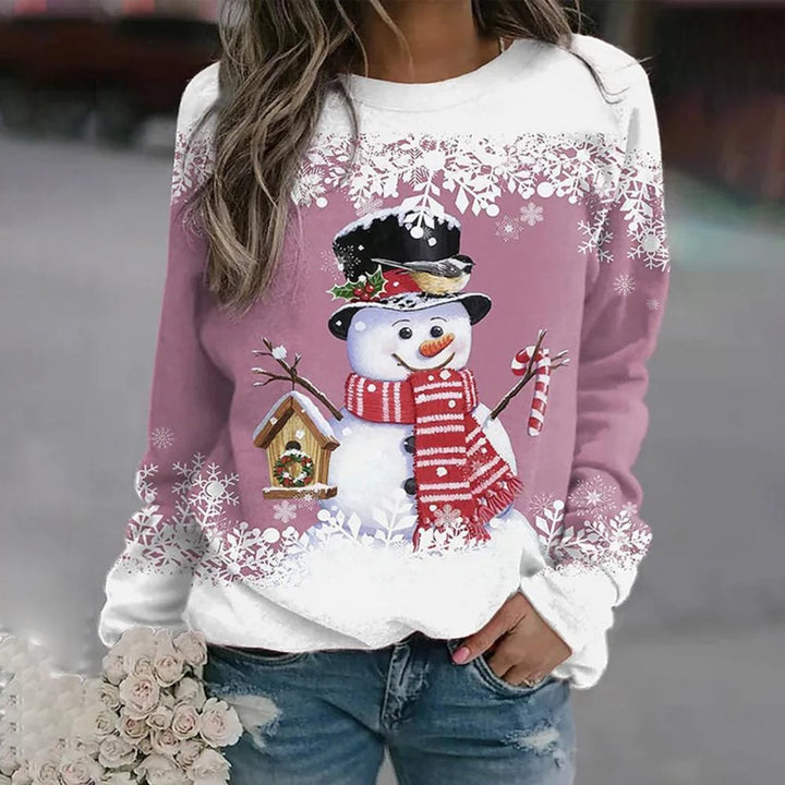 Weihnachtspullover Damen | Schneemann
