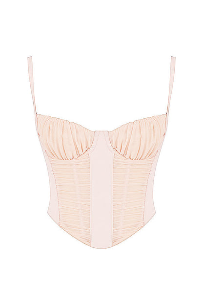 Elegantes Damen-Korsett-Oberteil | Pfirsich