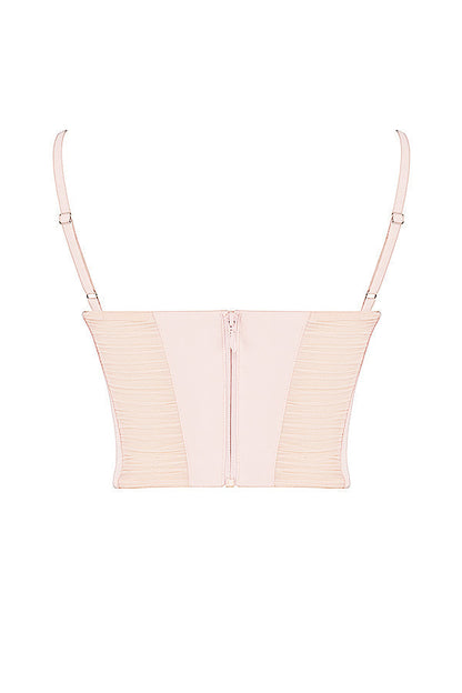 Elegantes Damen-Korsett-Oberteil | Pfirsich