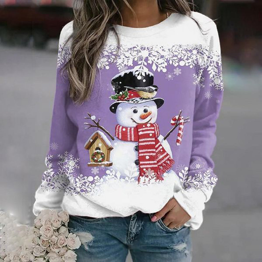 Weihnachtspullover Damen | Schneemann