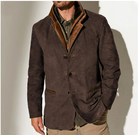 Lässige Langarmjacke für Herren | Retro