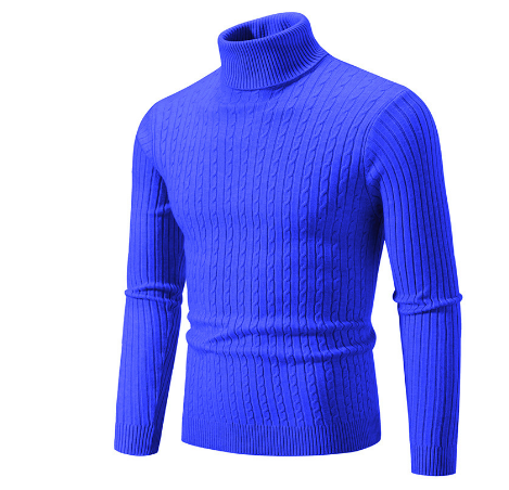Herren-strickpullover Mit Langen Ärmeln | Rollkragen