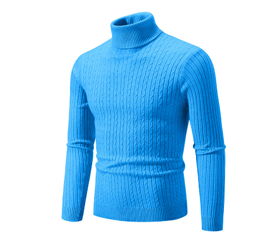 Herren-strickpullover Mit Langen Ärmeln | Rollkragen