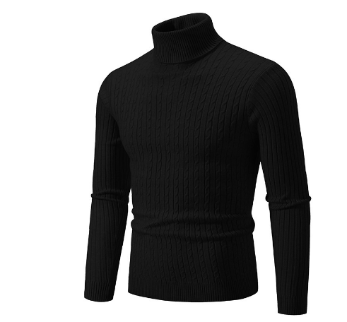 Herren-strickpullover Mit Langen Ärmeln | Rollkragen