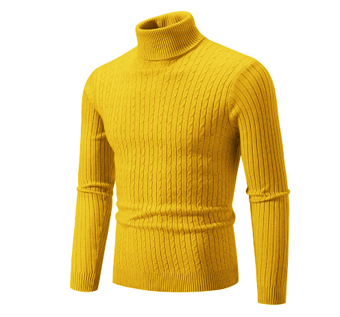 Herren-strickpullover Mit Langen Ärmeln | Rollkragen