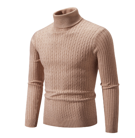 Herren-strickpullover Mit Langen Ärmeln | Rollkragen
