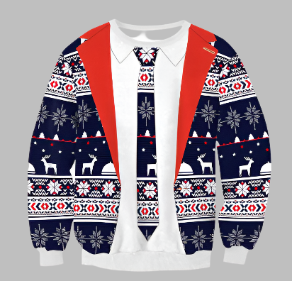 Ugly Xmas Pullover für Herren | Lustig
