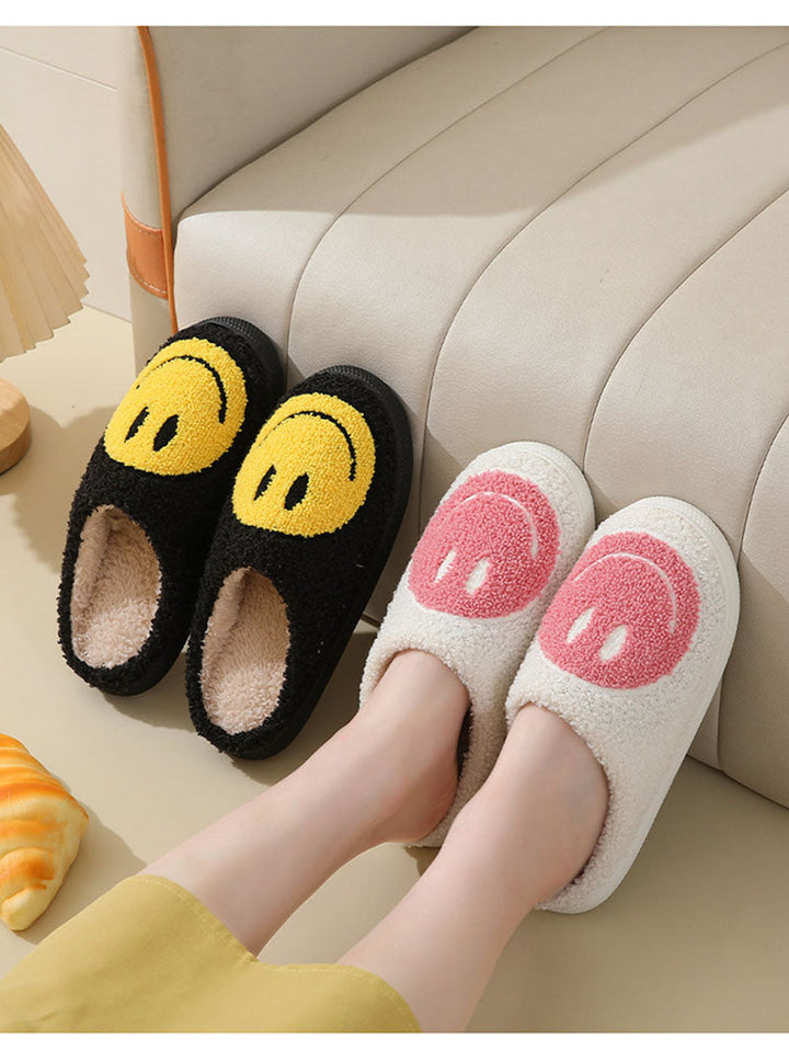 Unisex Smiley Gesicht weiche Hausschuhe | Innen