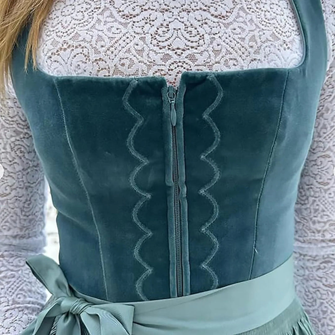 Stilvolles Langarm-Oktoberfest-Dirndlkleid für Damen