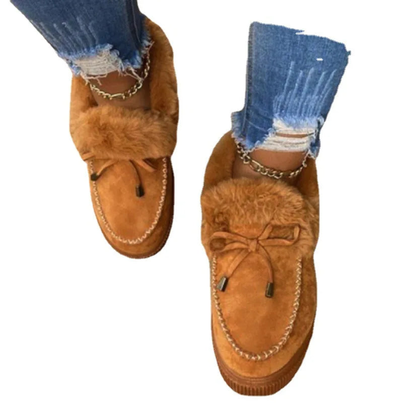 Kurz Winterstiefel Damen | Schleife