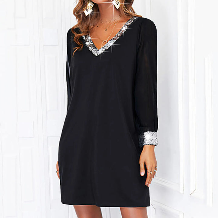 Glänzend Weihnachtskleid Damen | Mini
