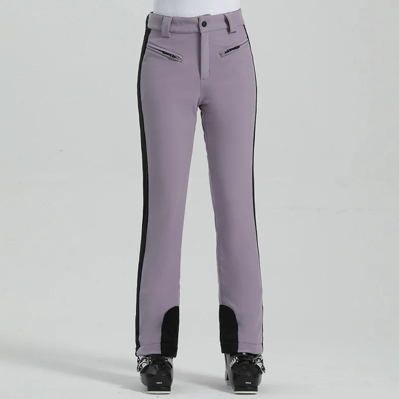 Schlanke Passform Skihose Damen | Hohe Taille