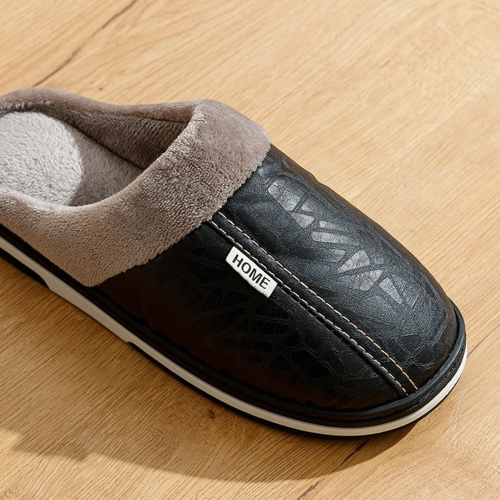 Unisex Warm gefütterte Anti-Rutsch Hausschuhe | Schlupf