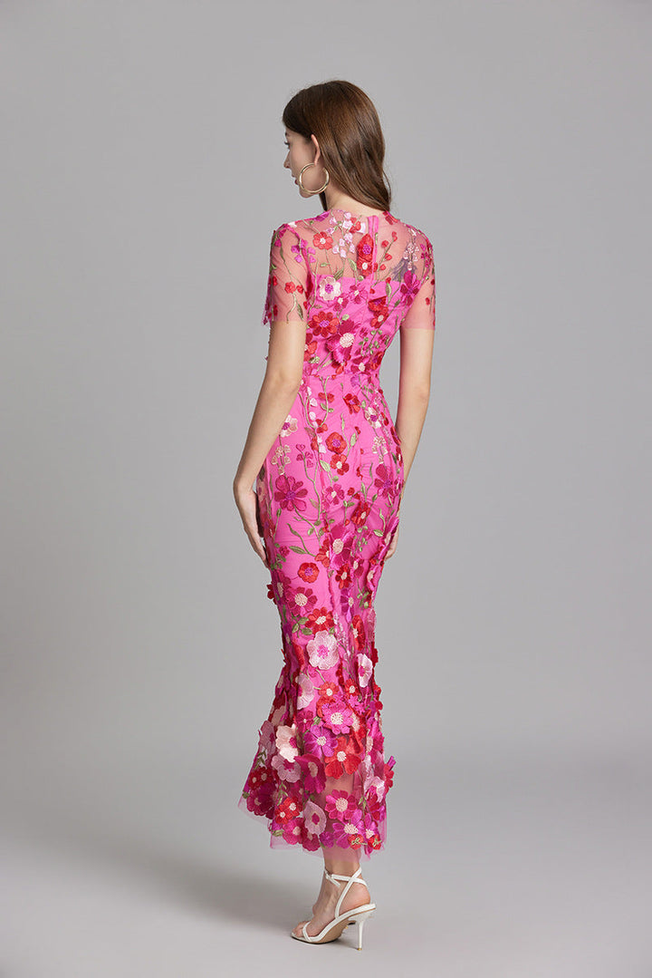 Stilvolles Sommerkleid Mit Blumenmuster Für Damen | Midi