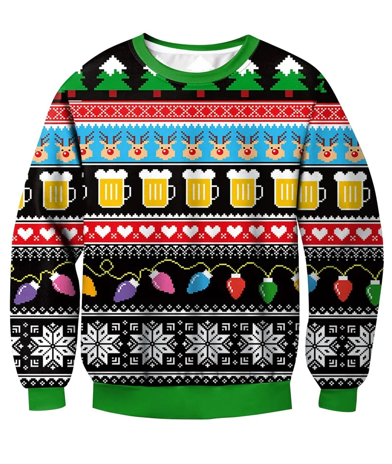 Weihnachtspullover Unisex | Vollständiger Ausdruck