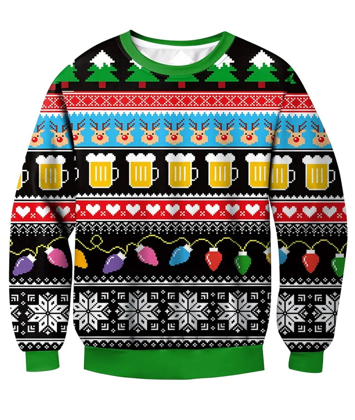 Weihnachtspullover Unisex | Vollständiger Ausdruck