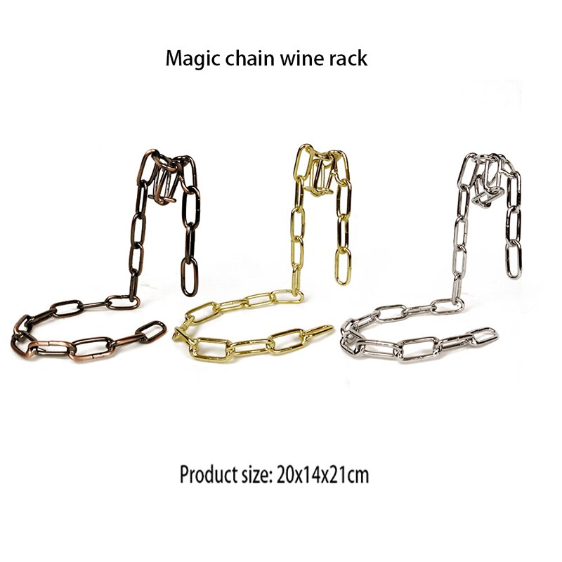 Schweben lassen leicht gemacht – VineChain Weinflaschenhalter im Kettendesign.