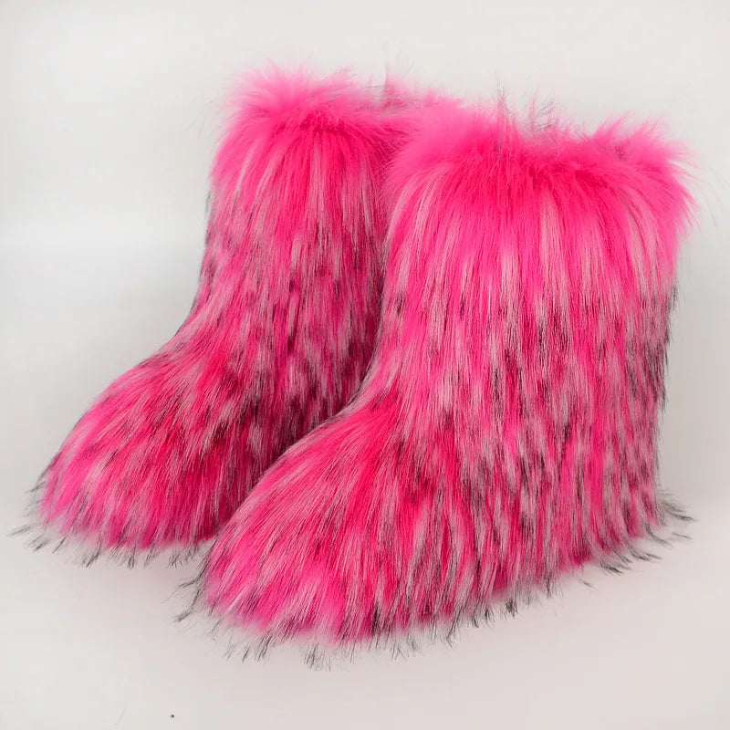 Damen Flauschig Stiefel | Winter