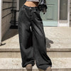 Damen Lässig Baggy Jeans | Weites Bein
