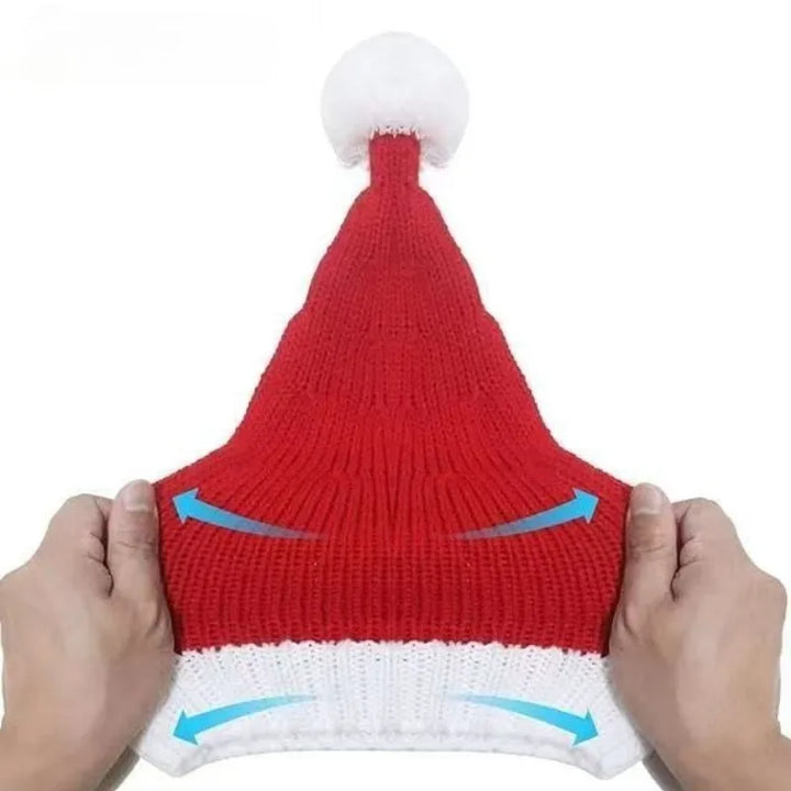 Weihnachtsmütze für Damen | Gestrickt