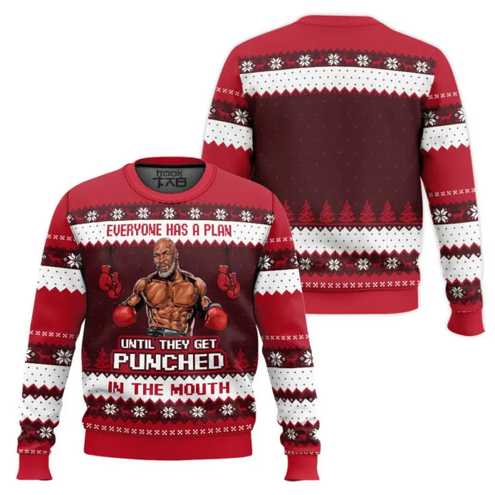 Weihnachtspullover Herren | Lustiges Boxen