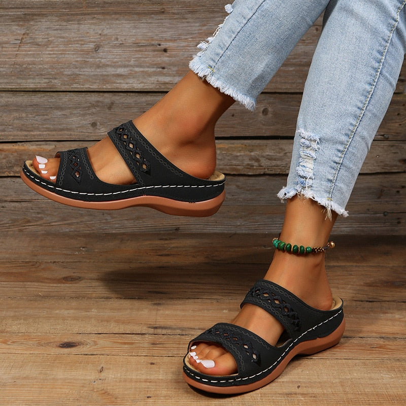 Bequeme Damen Sandalen Zum Hineinschlüpfen | Sommer