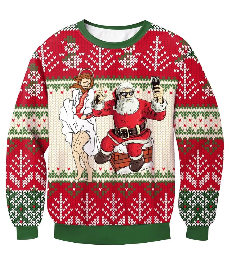 Weihnachtspullover Unisex | Vollständiger Ausdruck