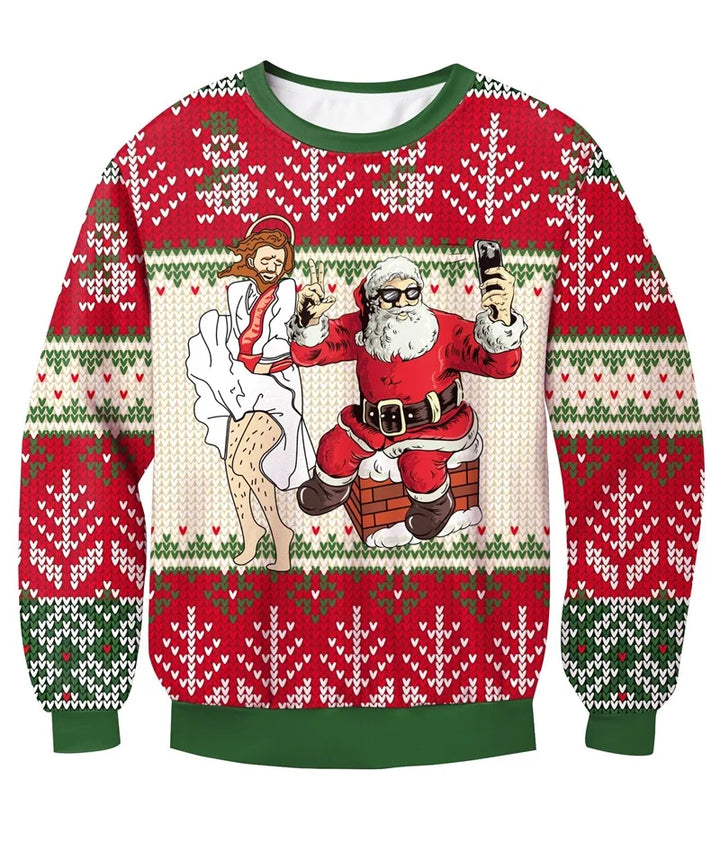 Weihnachtspullover Unisex | Vollständiger Ausdruck
