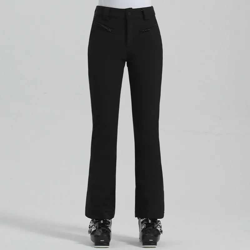 Schlanke Passform Skihose Damen | Hohe Taille