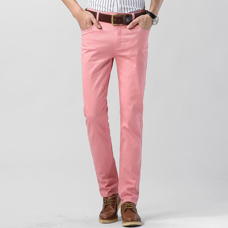 Herren Farbig Hose | Schlanke Passform