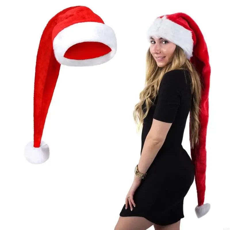 Lang Weihnachtsmütze für Damen | Partei